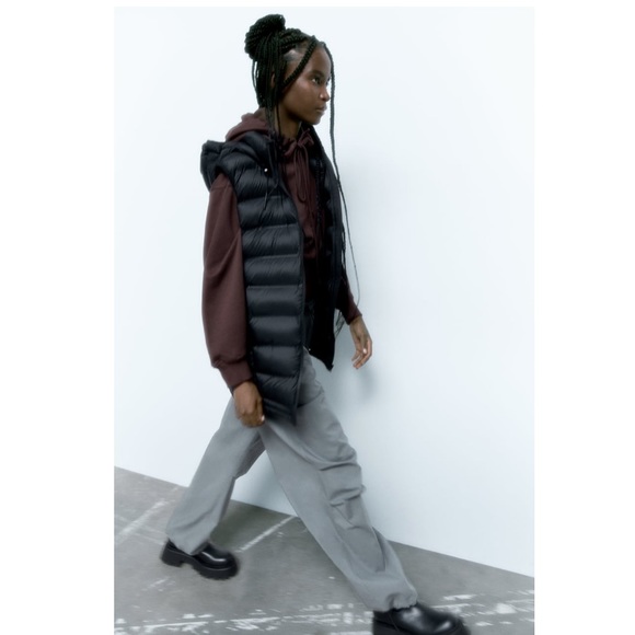Zara water repellent puffer vest - Picture 7 of 14